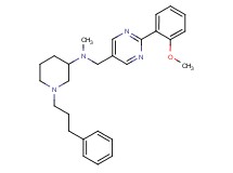 N-{[2-(2-methoxyphenyl)-5-pyrimidinyl]methyl}-N-methyl-1-(3-phenylpropyl)-3-piperidinamine
