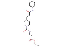 ethyl N-{[4-(3-anilino-3-oxopropyl)-1-piperidinyl]carbonyl}-beta-alaninate