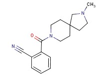 2-[(2-methyl-2,8-diazaspiro[4.5]dec-8-yl)carbonyl]benzonitrile