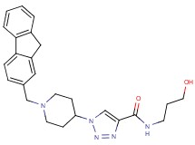 1-[1-(9H-fluoren-2-ylmethyl)-4-piperidinyl]-N-(3-hydroxypropyl)-1H-1,2,3-triazole-4-carboxamide