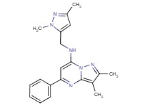 N-[(1,3-dimethyl-1H-pyrazol-5-yl)methyl]-2,3-dimethyl-5-phenylpyrazolo[1,5-a]pyrimidin-7-amine