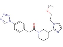 3-[1-(2-methoxyethyl)-1H-imidazol-2-yl]-1-{[4-(1H-tetrazol-1-yl)phenyl]acetyl}piperidine