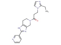 5-[3-(2-ethyl-1H-imidazol-1-yl)propanoyl]-2-pyridin-3-yl-4,5,6,7-tetrahydro-1H-imidazo[4,5-c]pyridine