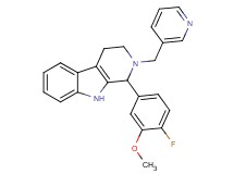 1-(4-fluoro-3-methoxyphenyl)-2-(3-pyridinylmethyl)-2,3,4,9-tetrahydro-1H-beta-carboline