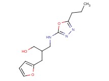 3-(2-furyl)-2-{[(5-propyl-1,3,4-oxadiazol-2-yl)amino]methyl}propan-1-ol