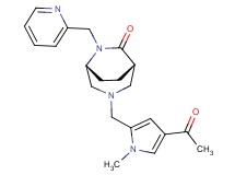 (1S*,5R*)-3-[(4-acetyl-1-methyl-1H-pyrrol-2-yl)methyl]-6-(pyridin-2-ylmethyl)-3,6-diazabicyclo[3.2.2]nonan-7-one