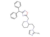 1-{[3-(diphenylmethyl)-1,2,4-oxadiazol-5-yl]methyl}-2-[2-(2-methyl-1H-imidazol-1-yl)ethyl]piperidine
