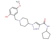 N-cyclopentyl-1-[1-(2-hydroxy-5-methoxybenzyl)-4-piperidinyl]-1H-1,2,3-triazole-4-carboxamide