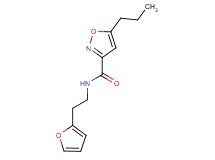N-[2-(2-furyl)ethyl]-5-propyl-3-isoxazolecarboxamide