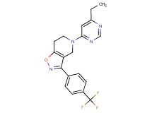 5-(6-ethylpyrimidin-4-yl)-3-[4-(trifluoromethyl)phenyl]-4,5,6,7-tetrahydroisoxazolo[4,5-c]pyridine
