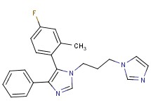 5-(4-fluoro-2-methylphenyl)-1-[3-(1H-imidazol-1-yl)propyl]-4-phenyl-1H-imidazole