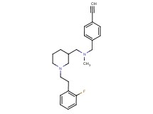 (4-ethynylbenzyl)({1-[2-(2-fluorophenyl)ethyl]-3-piperidinyl}methyl)methylamine