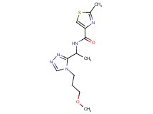 N-{1-[4-(3-methoxypropyl)-4H-1,2,4-triazol-3-yl]ethyl}-2-methyl-1,3-thiazole-4-carboxamide
