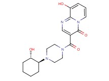 9-hydroxy-3-({4-[(1S*,2S*)-2-hydroxycyclohexyl]piperazin-1-yl}carbonyl)-4H-pyrido[1,2-a]pyrimidin-4-one