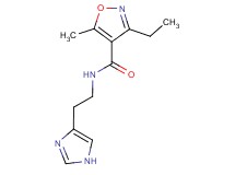 3-ethyl-N-[2-(1H-imidazol-4-yl)ethyl]-5-methylisoxazole-4-carboxamide