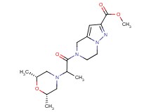 methyl 5-{2-[(2R*,6S*)-2,6-dimethylmorpholin-4-yl]propanoyl}-4,5,6,7-tetrahydropyrazolo[1,5-a]pyrazine-2-carboxylate