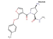 (4S)-4-amino-N-methyl-1-{2-[(4-methylphenoxy)methyl]-3-furoyl}-L-prolinamide