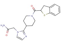 2-{2-[1-(2,3-dihydro-1-benzothien-2-ylcarbonyl)-4-piperidinyl]-1H-imidazol-1-yl}acetamide