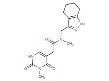 N-methyl-2-(3-methyl-2,4-dioxo-1,2,3,4-tetrahydropyrimidin-5-yl)-N-(4,5,6,7-tetrahydro-1H-indazol-3-ylmethyl)acetamide