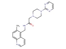 N-[(6-methyl-5-quinolinyl)methyl]-2-[4-(2-pyrimidinyl)-1-piperazinyl]acetamide