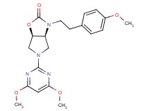 (3aS*,6aR*)-5-(4,6-dimethoxy-2-pyrimidinyl)-3-[2-(4-methoxyphenyl)ethyl]hexahydro-2H-pyrrolo[3,4-d][1,3]oxazol-2-one