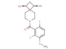(1R*,3S*)-7-(2,6-difluoro-3-methoxybenzoyl)-7-azaspiro[3.5]nonane-1,3-diol