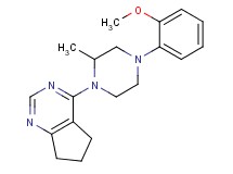 4-[4-(2-methoxyphenyl)-2-methyl-1-piperazinyl]-6,7-dihydro-5H-cyclopenta[d]pyrimidine
