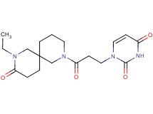1-[3-(8-ethyl-9-oxo-2,8-diazaspiro[5.5]undec-2-yl)-3-oxopropyl]-2,4(1H,3H)-pyrimidinedione