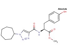 methyl N-[(1-cycloheptyl-1H-1,2,3-triazol-4-yl)carbonyl]-L-tyrosinate