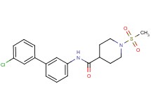 N-(3'-chlorobiphenyl-3-yl)-1-(methylsulfonyl)piperidine-4-carboxamide