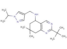 2-tert-butyl-N-[(1-isopropyl-1H-pyrazol-4-yl)methyl]-7,7-dimethyl-5,6,7,8-tetrahydro-5-quinazolinamine