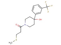 1-[3-(methylthio)propanoyl]-4-[3-(trifluoromethyl)phenyl]-4-piperidinol
