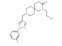 9-{[1-(3-fluorophenyl)-1H-pyrazol-4-yl]methyl}-2-(2-hydroxyethyl)-2,9-diazaspiro[5.5]undecan-3-one