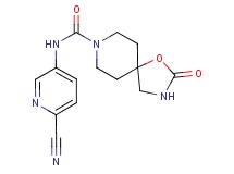 N-(6-cyanopyridin-3-yl)-2-oxo-1-oxa-3,8-diazaspiro[4.5]decane-8-carboxamide