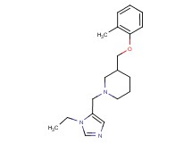 1-[(1-ethyl-1H-imidazol-5-yl)methyl]-3-[(2-methylphenoxy)methyl]piperidine