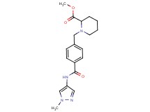methyl 1-(4-{[(1-methyl-1H-pyrazol-4-yl)amino]carbonyl}benzyl)piperidine-2-carboxylate