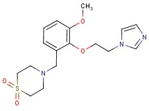4-{2-[2-(1H-imidazol-1-yl)ethoxy]-3-methoxybenzyl}thiomorpholine 1,1-dioxide