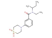 N-(sec-butyl)-3-(1,1-dioxidothiomorpholin-4-yl)-N-ethylbenzamide