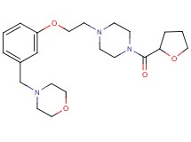 4-(3-{2-[4-(tetrahydro-2-furanylcarbonyl)-1-piperazinyl]ethoxy}benzyl)morpholine