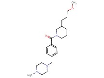 1-(4-{[3-(3-methoxypropyl)-1-piperidinyl]carbonyl}benzyl)-4-methylpiperazine