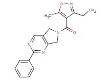 6-[(3-ethyl-5-methylisoxazol-4-yl)carbonyl]-2-phenyl-6,7-dihydro-5H-pyrrolo[3,4-d]pyrimidine