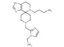 5-butyl-1'-[(1-ethyl-1H-imidazol-2-yl)methyl]-1,5,6,7-tetrahydrospiro[imidazo[4,5-c]pyridine-4,4'-piperidine]