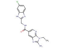 2-amino-N-[(6-chloro-1H-benzimidazol-2-yl)methyl]-3-ethyl-3H-imidazo[4,5-b]pyridine-6-carboxamide