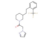 1-(1H-pyrazol-1-ylacetyl)-3-{2-[2-(trifluoromethyl)phenyl]ethyl}piperidine