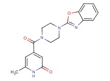 4-{[4-(1,3-benzoxazol-2-yl)piperazin-1-yl]carbonyl}-6-methylpyridin-2(1H)-one
