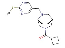 (1R*,5R*)-3-(cyclobutylcarbonyl)-6-{[2-(methylthio)-5-pyrimidinyl]methyl}-3,6-diazabicyclo[3.2.2]nonane