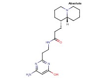 N-[2-(4-amino-6-hydroxy-2-pyrimidinyl)ethyl]-3-[(1S,9aR)-octahydro-2H-quinolizin-1-yl]propanamide