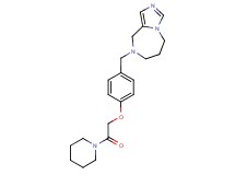 8-[4-(2-oxo-2-piperidin-1-ylethoxy)benzyl]-6,7,8,9-tetrahydro-5H-imidazo[1,5-a][1,4]diazepine