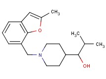 2-methyl-1-{1-[(2-methyl-1-benzofuran-7-yl)methyl]-4-piperidinyl}-1-propanol trifluoroacetate (salt)