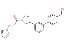 [4-(4-{1-[3-(1H-pyrrol-1-yl)propanoyl]pyrrolidin-3-yl}pyridin-2-yl)phenyl]methanol